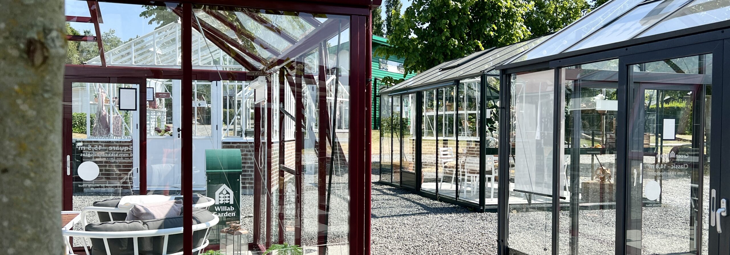 mange drivhuse og orangerier udstillet